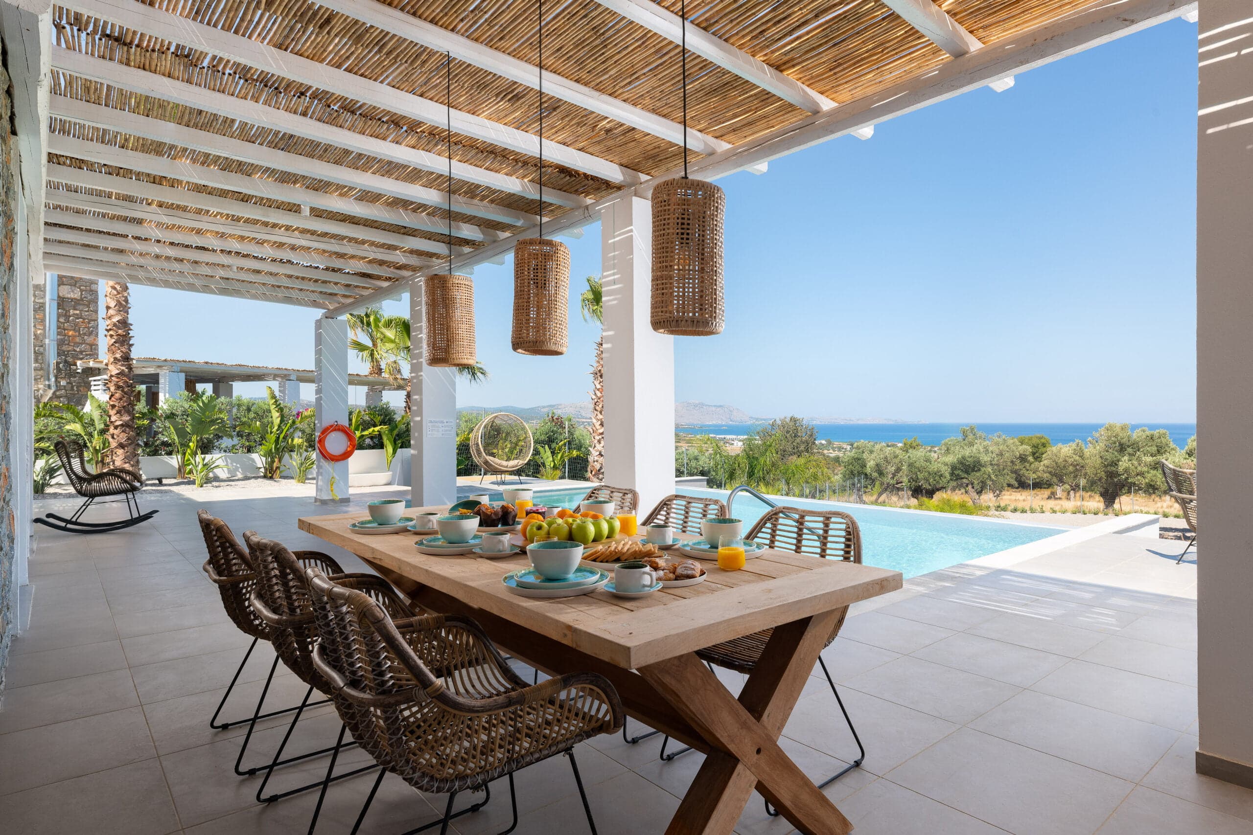 Infinity pool overlooking the Aegean Sea